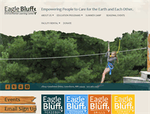 Tablet Screenshot of eagle-bluff.org